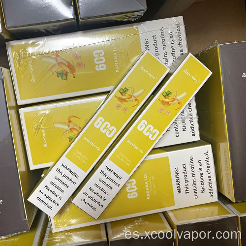 Top Venta Mini Vape Pen Rusia E-cig 600puffs